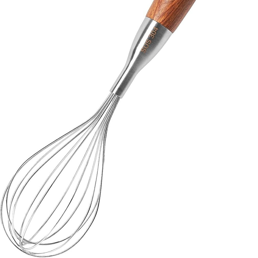 Stainless Steel Whisk for 12inch (Wooden Handle) 1 count