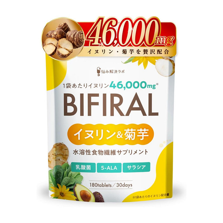 BIFIRAL菊芋菊粉膳食纤维胶囊30日 180 个