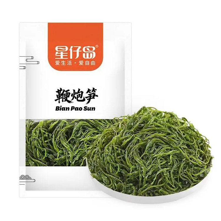 星仔岛鞭炮笋马尾藻盐锁鲜海草200g*1袋 200 克