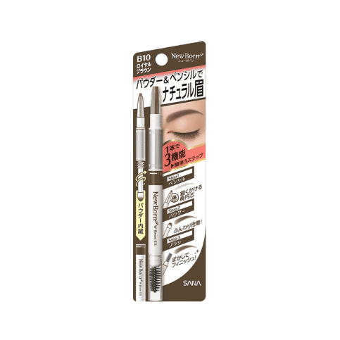 SANA NEW BORN EX Eyebrow Pencil #B10 Royal Brown 1 count