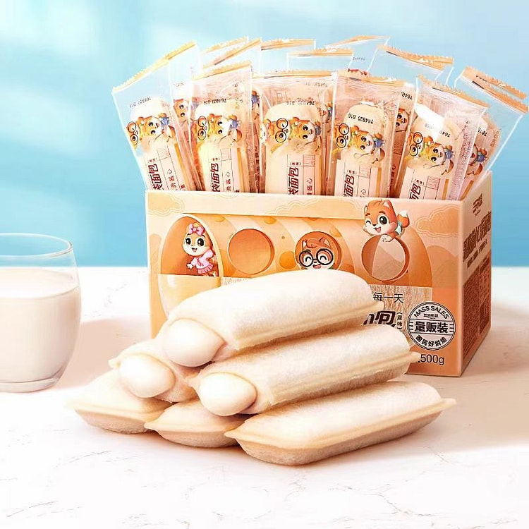 三只松鼠 乳酸菌小伴侣 小口袋面包 500g*1盒