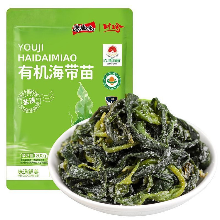 川珍有机海带苗霞浦盐渍有机海带嫩苗200g 200 克
