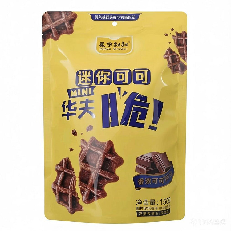 莫奈叔叔 迷你可可华夫脆薄饼干150g 1 份