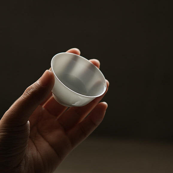 Bai Yu Ling - Jingdezhen Pure White Ruoshen TeaCup 1 count