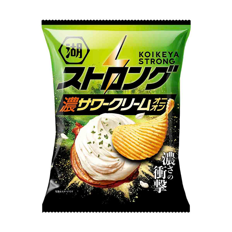 湖池屋 STRONG薯片（浓厚酸奶油洋葱味）
