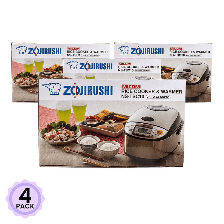 象印　炊飯器5.5合  NS-TSC10XJ 1 カウント*4 パック