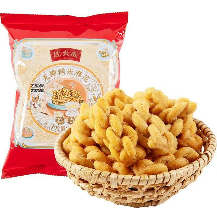 沈大成无糖麻花老式零食办公室休闲馋嘴网红小吃特产 108 克