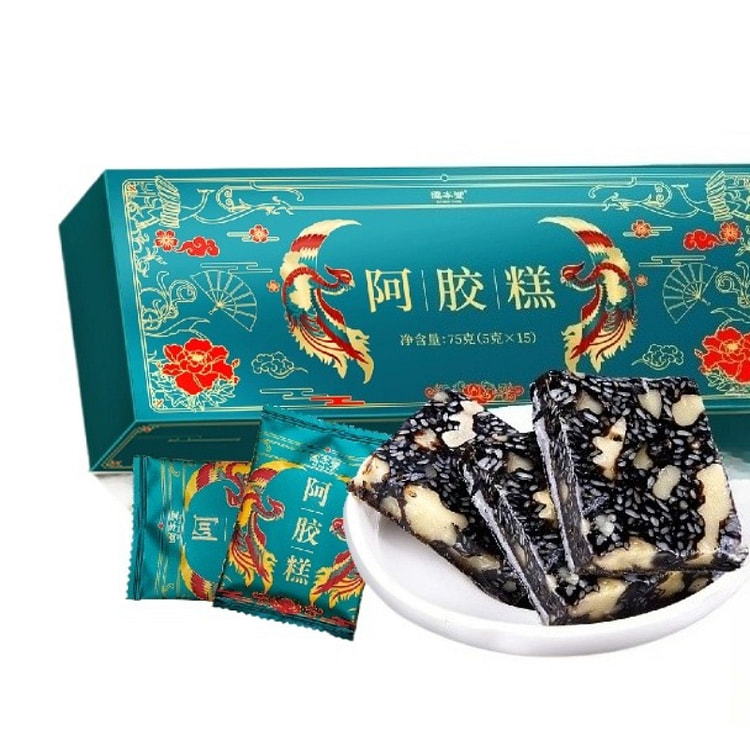 固本堂阿胶糕手工即食75g*1盒