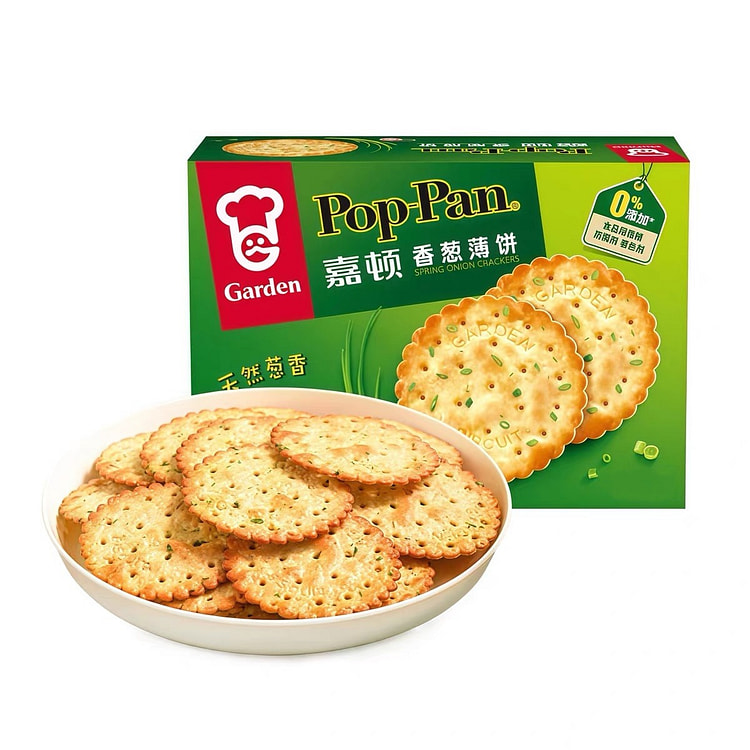 嘉顿香葱薄脆饼咸味蔬菜饼干下午茶点心充饥零食早餐 450 克