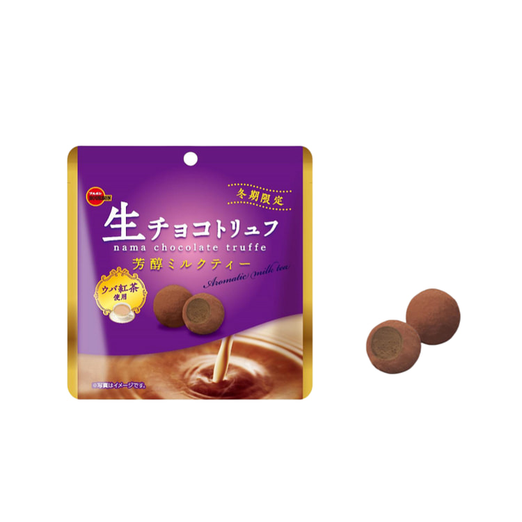 日本 波路梦 香醇奶茶口味巧克力松露球 50g