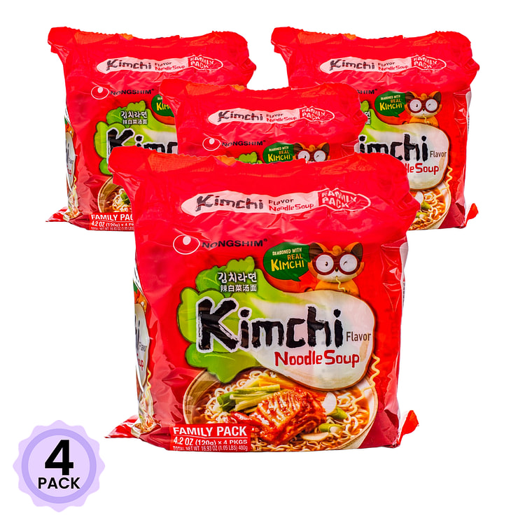 农心 辣白菜拉面 120g*4 480 克*4 包