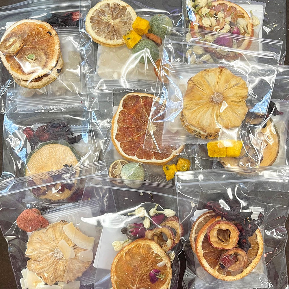 Fruit tea tea bags various flavors 10 bags 180 g