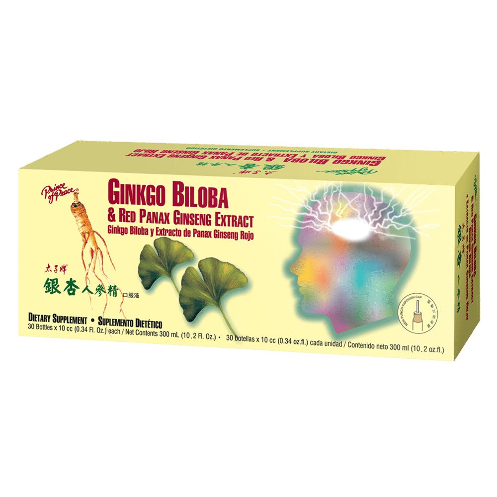 Prince of Peace Ginkgo Biloba & Red Panax Ginseng Extract, 30x10cc 1 each