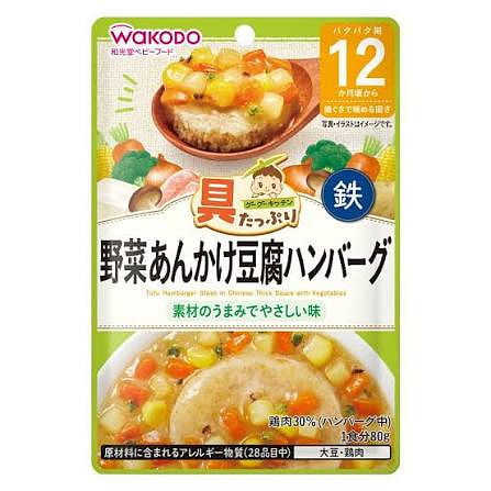 Wakodo Baby Food Tofu Patty with Vegetable Sauce 1 each