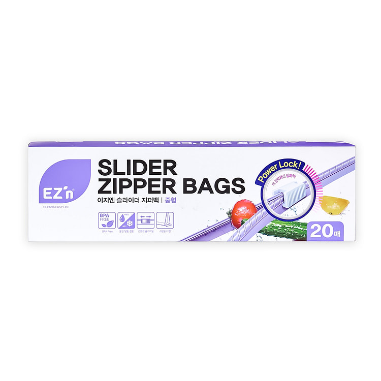 Slider Zipper Bags - M