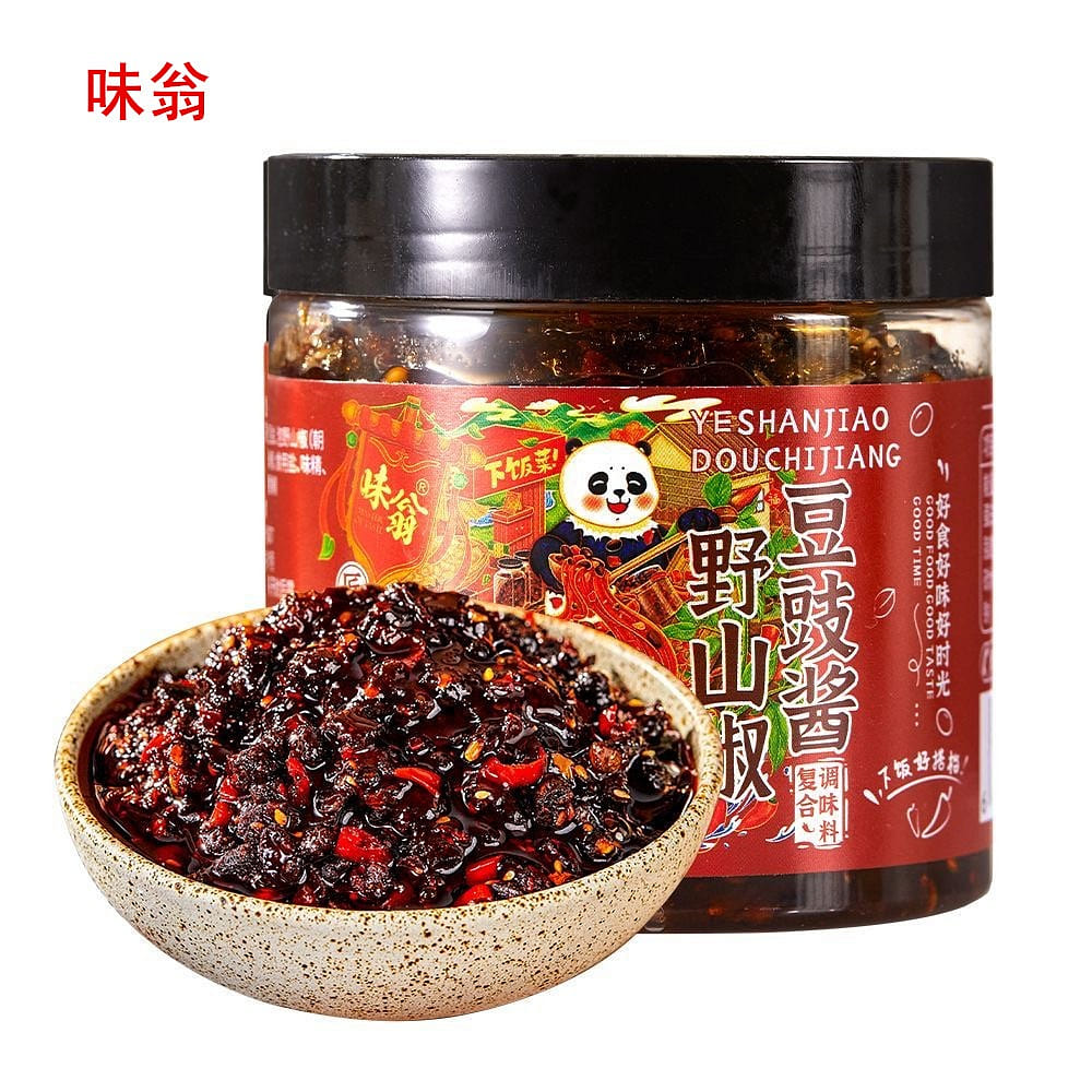 味翁野山椒香辣豆豉酱调味料 200 克