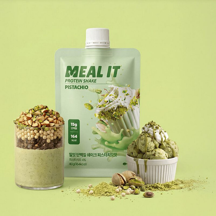 Meal It Protien Shake Pistachio. 40 g*3 pack (min 2)