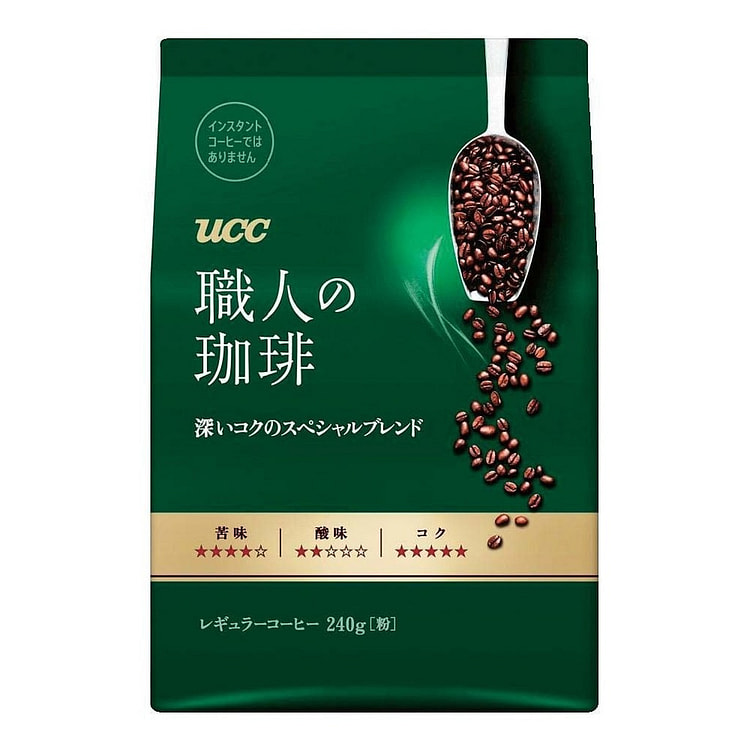 【日本直邮】UCC 職人咖啡 深厚口感特调混合 240克（粉）