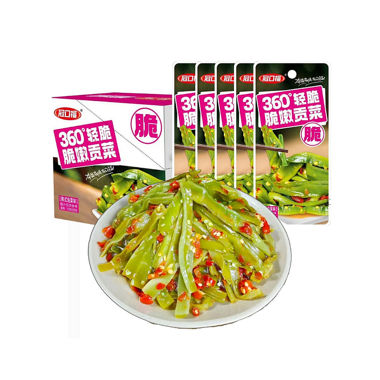 冠口福 脆嫩贡菜韩式泡菜味【一口嘎嘣脆】低卡零食