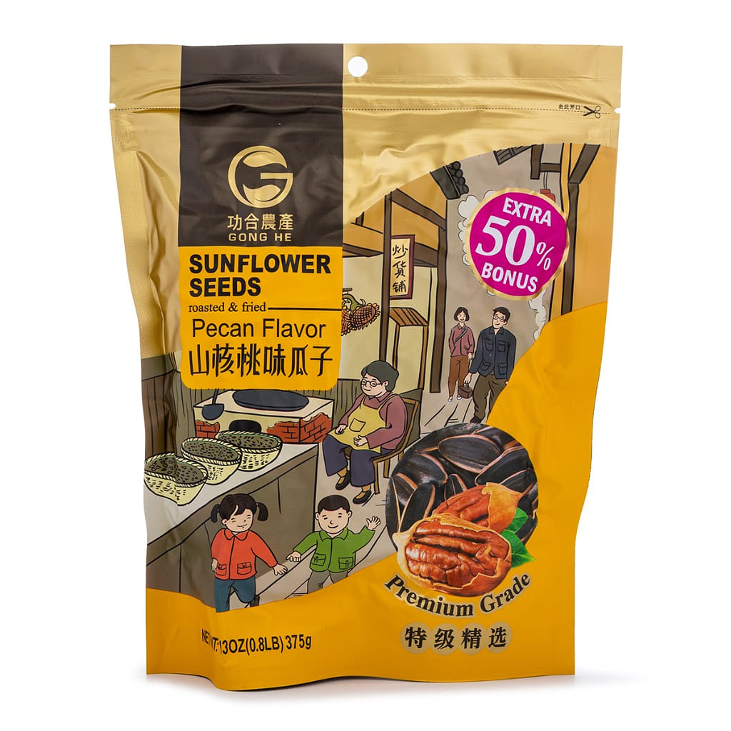 Gong He Sunflower Seeds Pecan Flavor 375 g