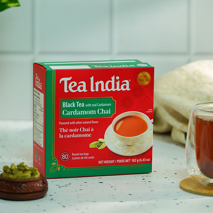 Tea India Cardamom Chai - 80 teabags 1 box