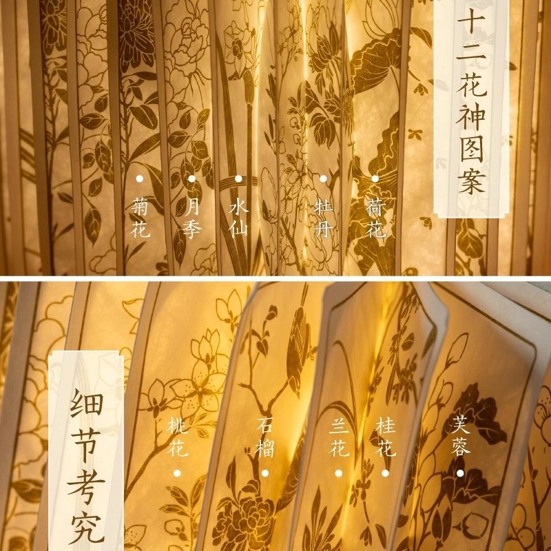 故宫淘宝】十二花神书灯博物馆文创小夜灯- Weee!