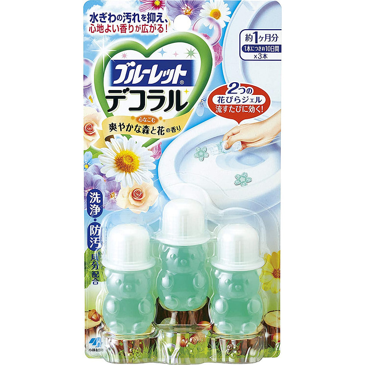 Bluelet Dekoraru Toilet Bowl Cleaner Forest 3 count