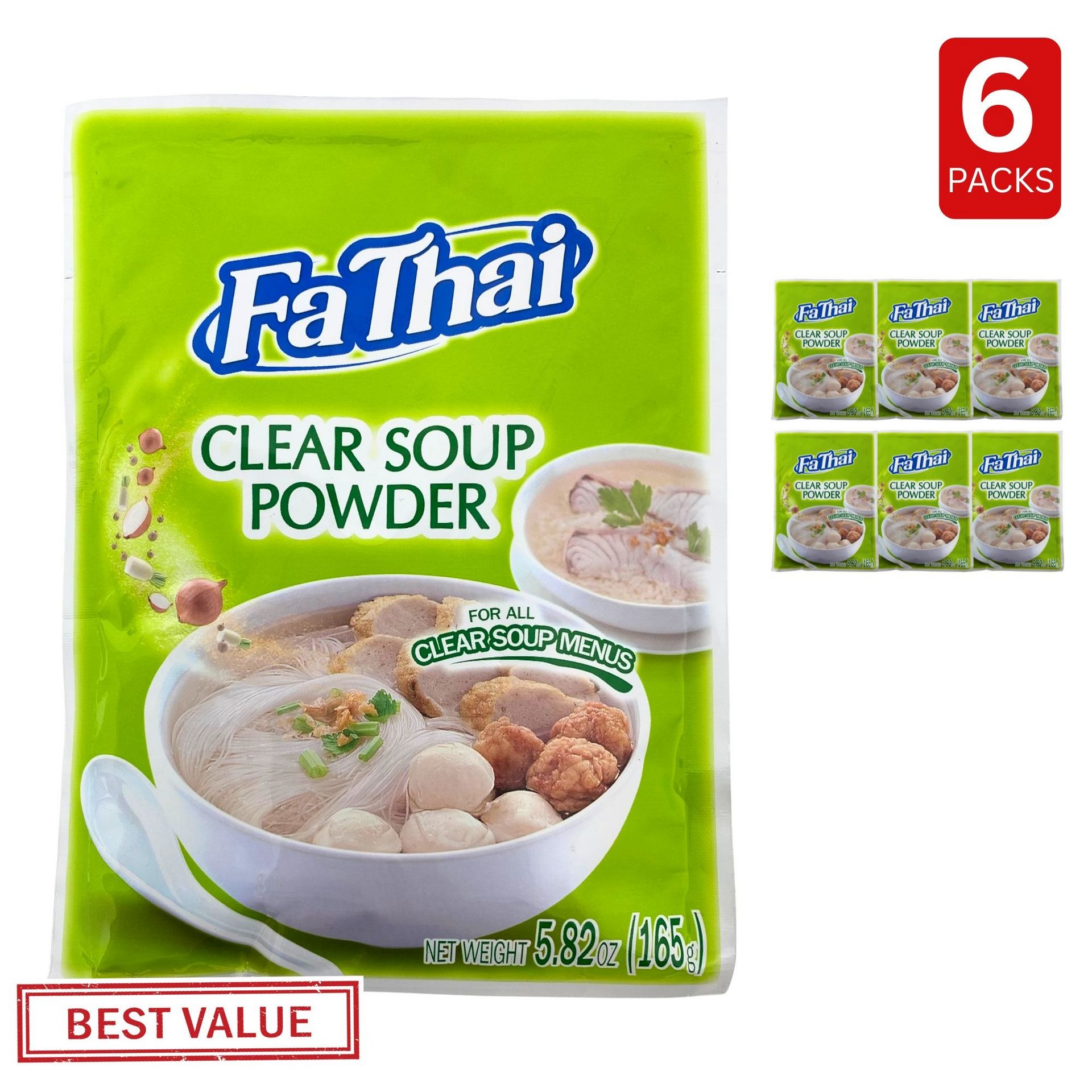 FaThai Clear Soup Powder 6 count