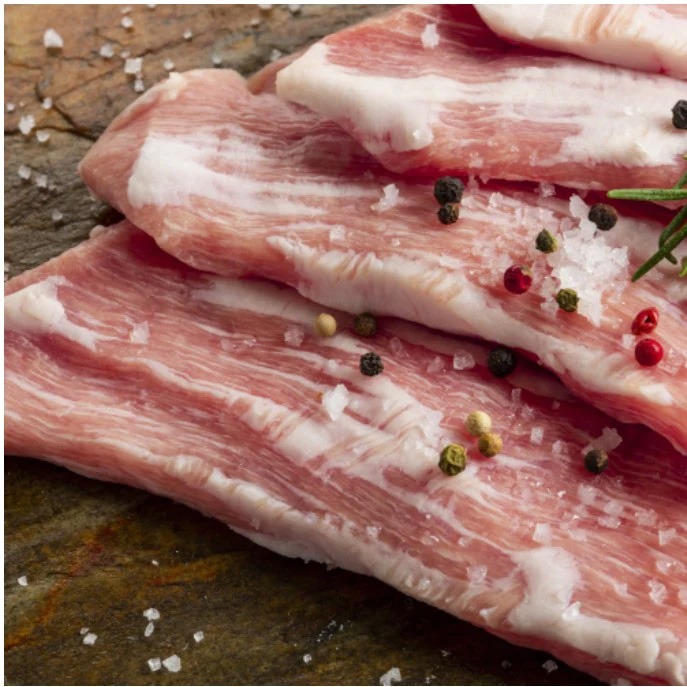 K-BBQ Sliced Pork Jowl (Hang Jeong Sal) 1 lb