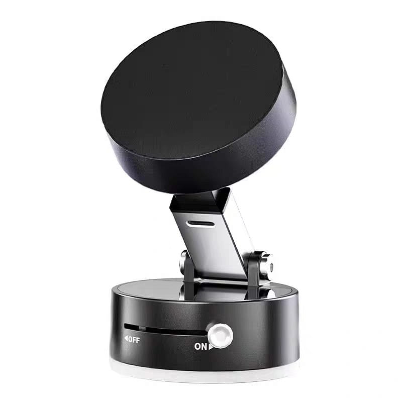 A2 Vacuum Suction Cup Magnetic Phone Holder-Black 1 count