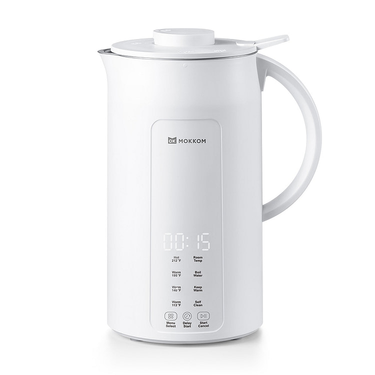 MOKKOM 1.25L Automatic Soy Milk Maker Self-Clean
