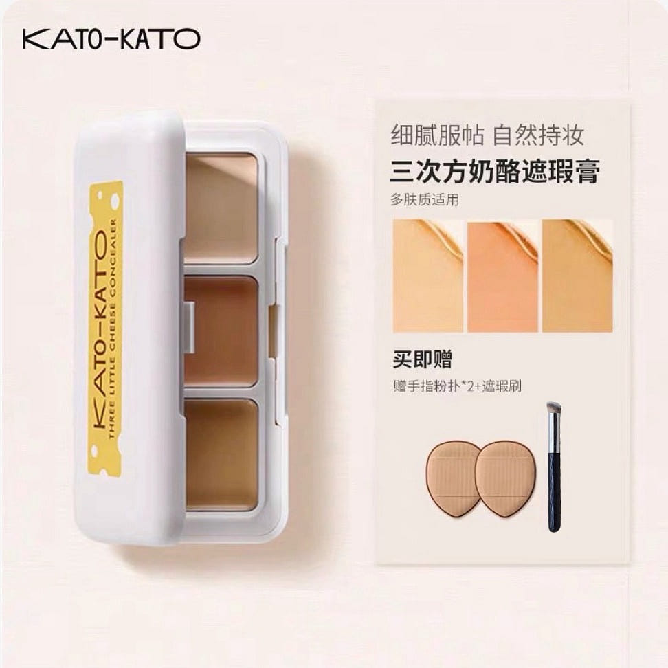 Concealer with Brush+Thumb Sponge-BrightensConceal 1 count