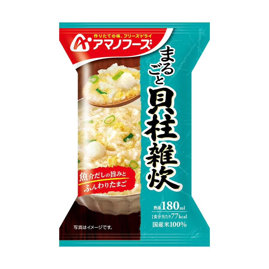 Freeze Dried Scallop Rice Porridge AMANO 19.8g 1 each
