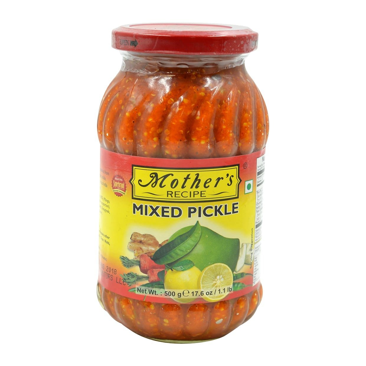 Mother's Recipe Mixed Pickle 500g 17.6 oz