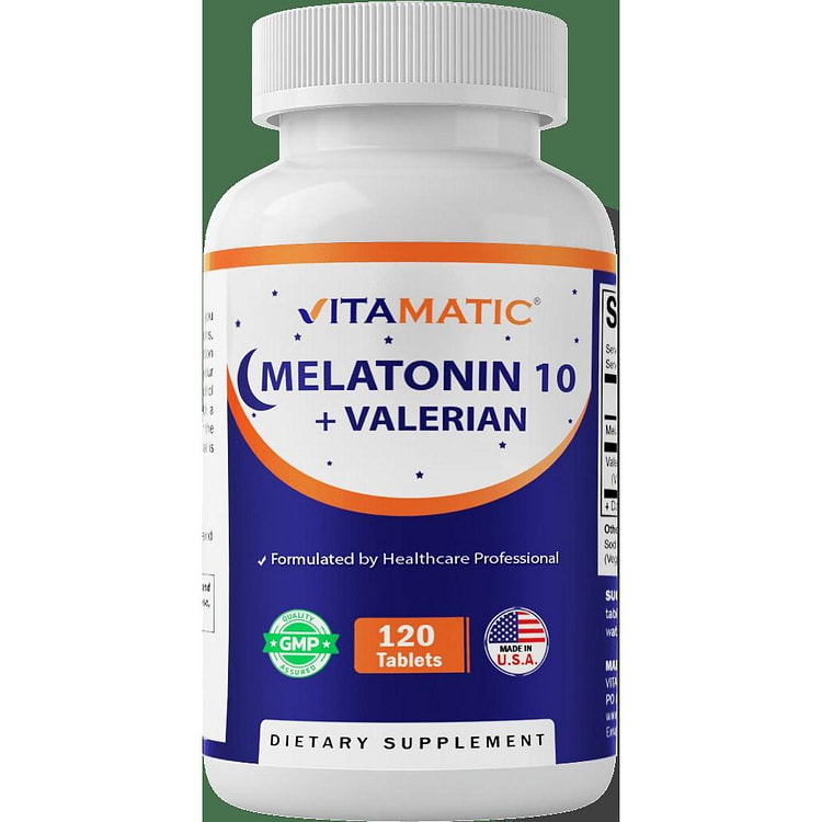 Melatonin 10mg with Valerian Root 250mg 120 Tablet