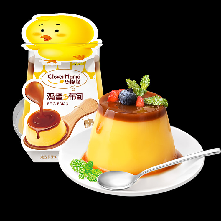 巧妈妈焦糖鸡蛋布甸办公室休闲下午茶点心儿童解馋小零食 125g*1杯装