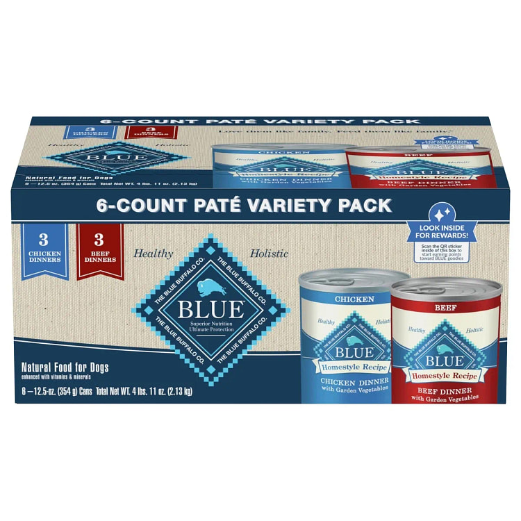 Blue Buffalo Homestyle Recipe Wet Dog Food Chicken 70 pack