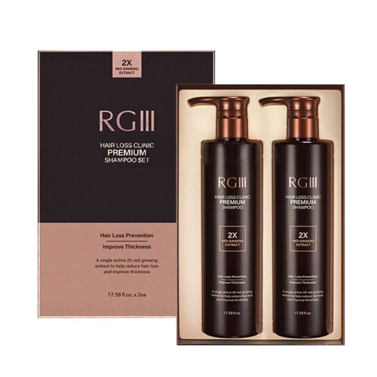 RGIII HAIR LOSS PREMIUM SHAMPOO SET (2 Shampoos) 2 개