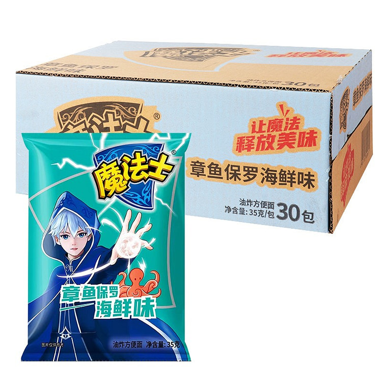 35g 魔法师章鱼海鲜干脆面 30 包