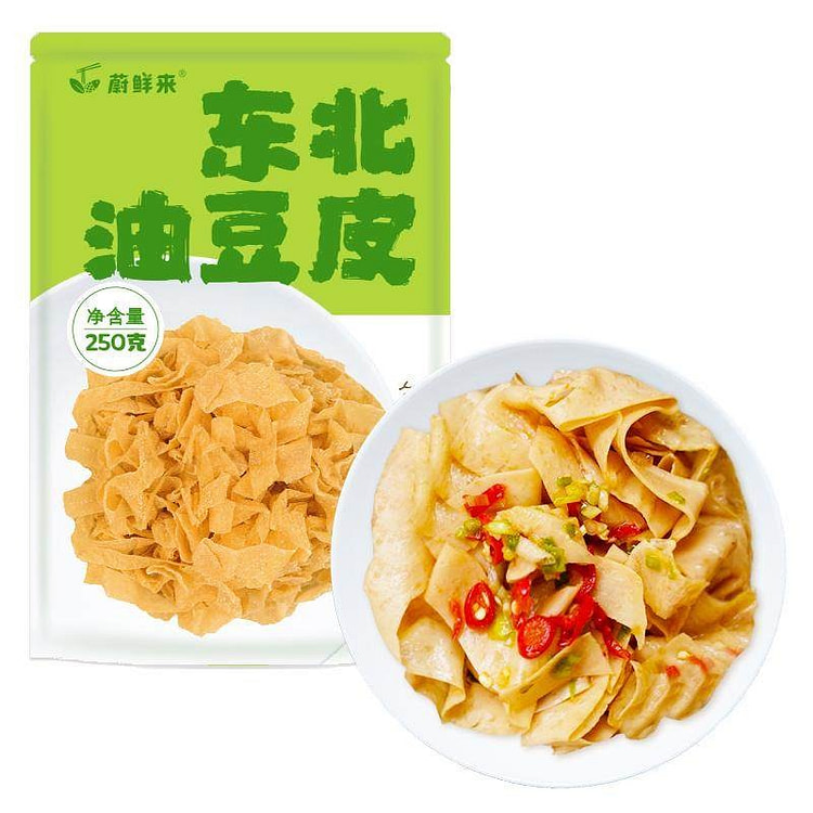 蔚鲜来油豆皮黄豆皮干货豆腐制品250g*1袋 250 克