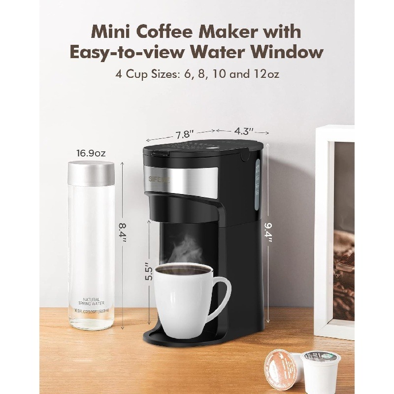 Get Mini Single Serve Coffee Maker for K-Pods, Black Delivered | Weee!  Asian Market