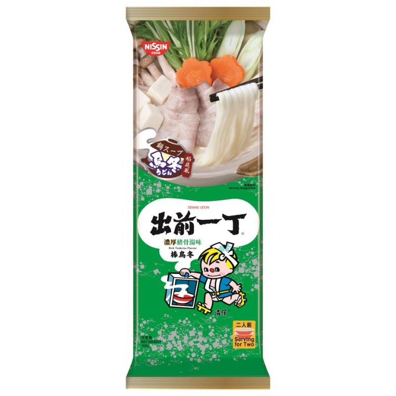 出前一丁 棒烏冬 濃厚豬骨湯味 168 克