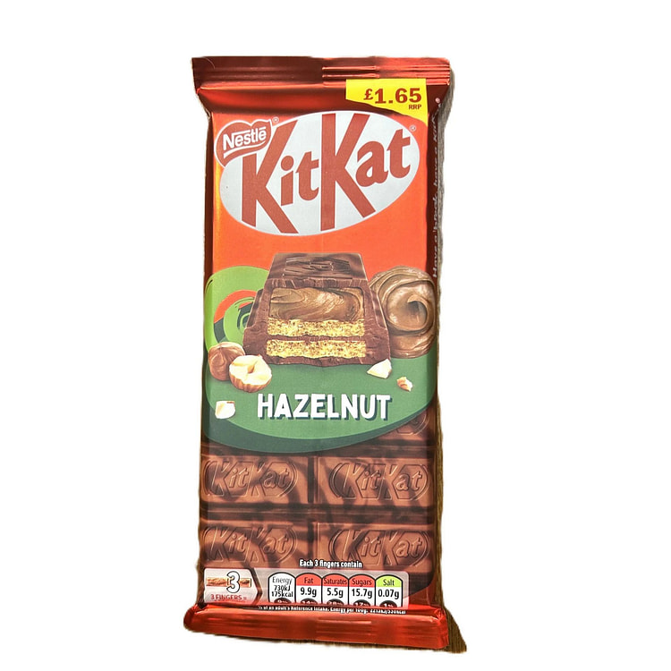 Nestle KitKat Hazelnut Chocolate Bar (UK) 1 each
