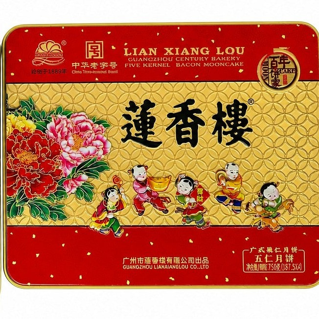 莲香楼五仁月饼 187g x 4 1 盒