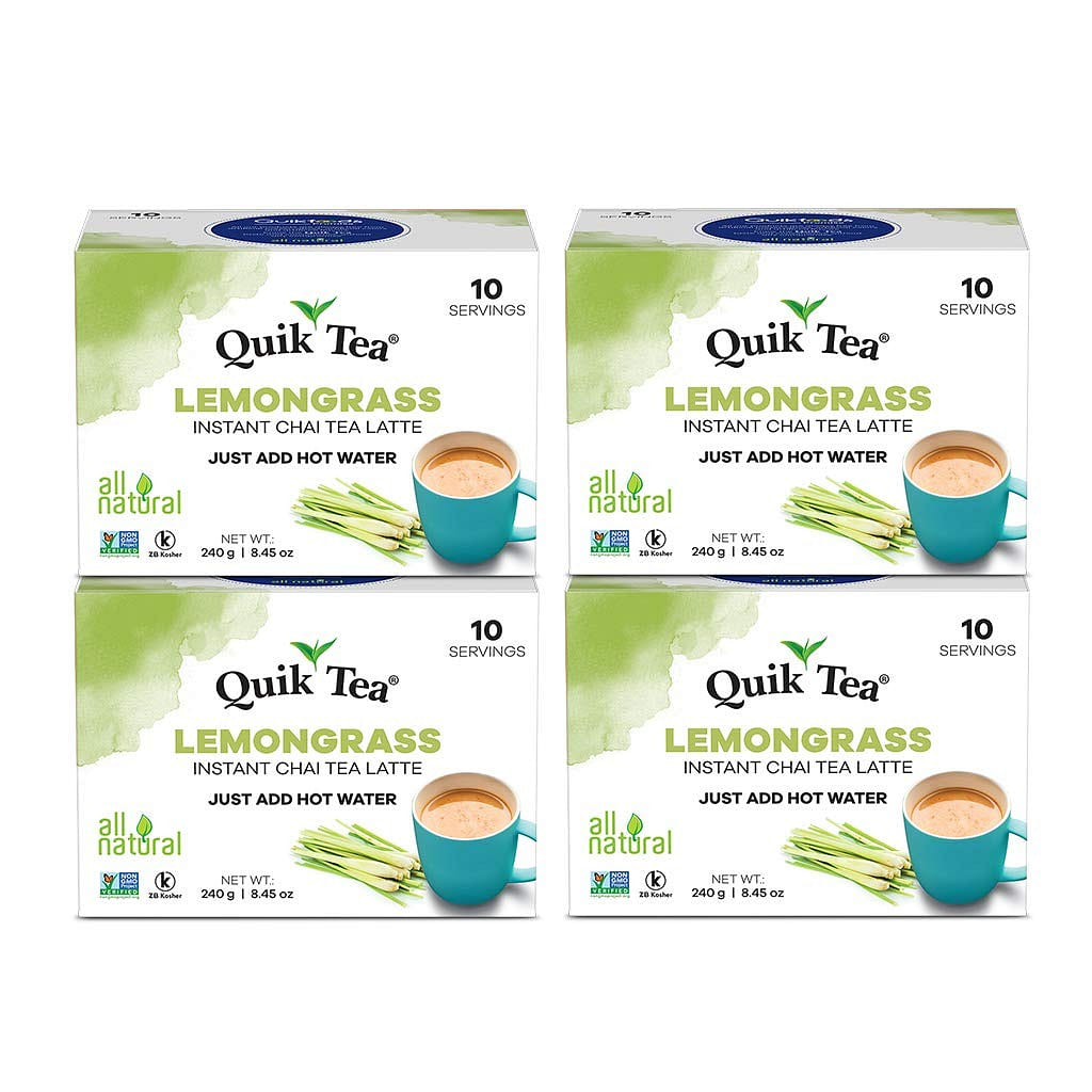 QuikTea Chai Latte Lemongrass 10ct-(Pack of 4) 4 box