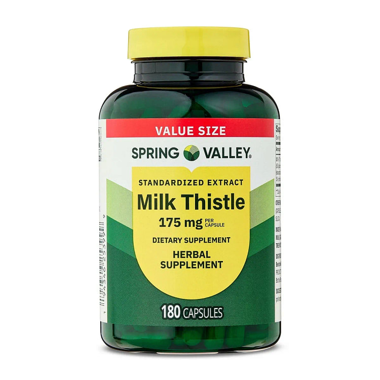 Milk Thistle Extract 175mg - 180 Gelatin Capsules 1 pack