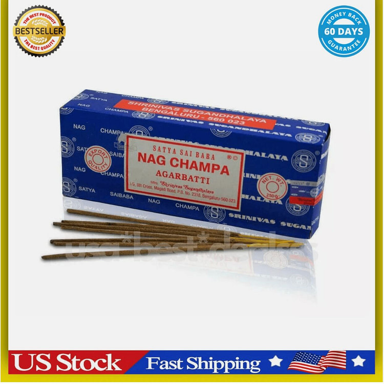 Satya Sia Baba Nag Champa Incense Sticks 250 Gram 1 pack