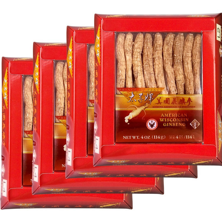 太子牌威州花旗參長枝中號禮盒(L2)-4ozx4盒