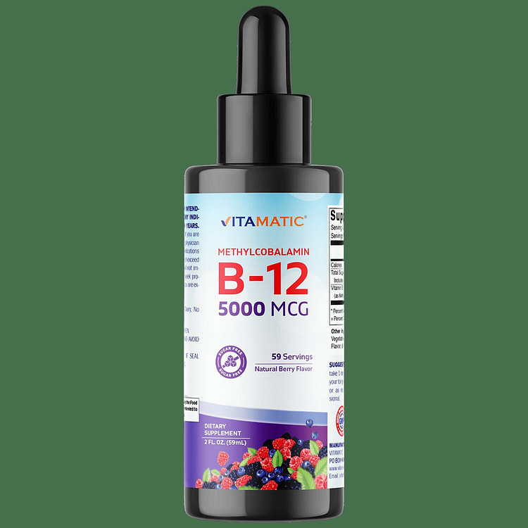 Liquid B12 Methyl B12 5000 mcg 2 OZ