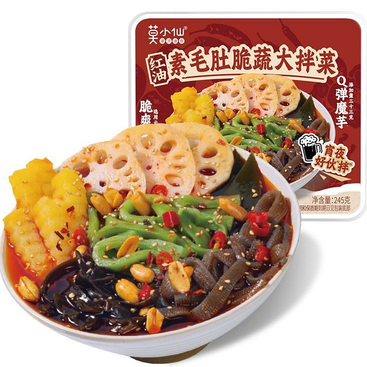 莫小仙红油素毛肚大拌菜贡菜香辣凉拌菜245g 245 克